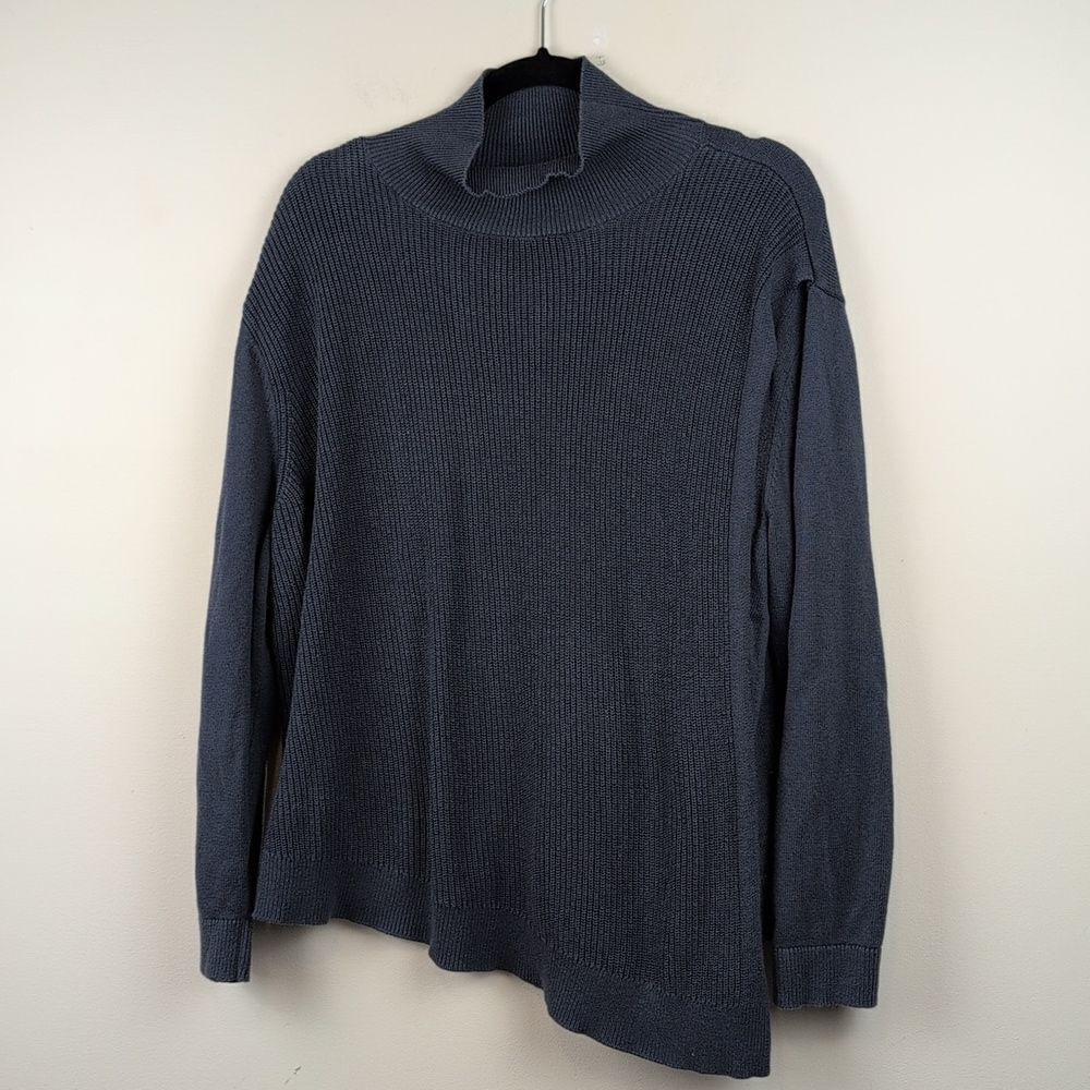 Haven Well Within Talbot's Organic Cotton Cashmere Drape Front Mock Neck Sweater